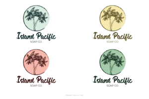 Island Pacific Soap Co. | Logo Design by InkThink by Scaurus