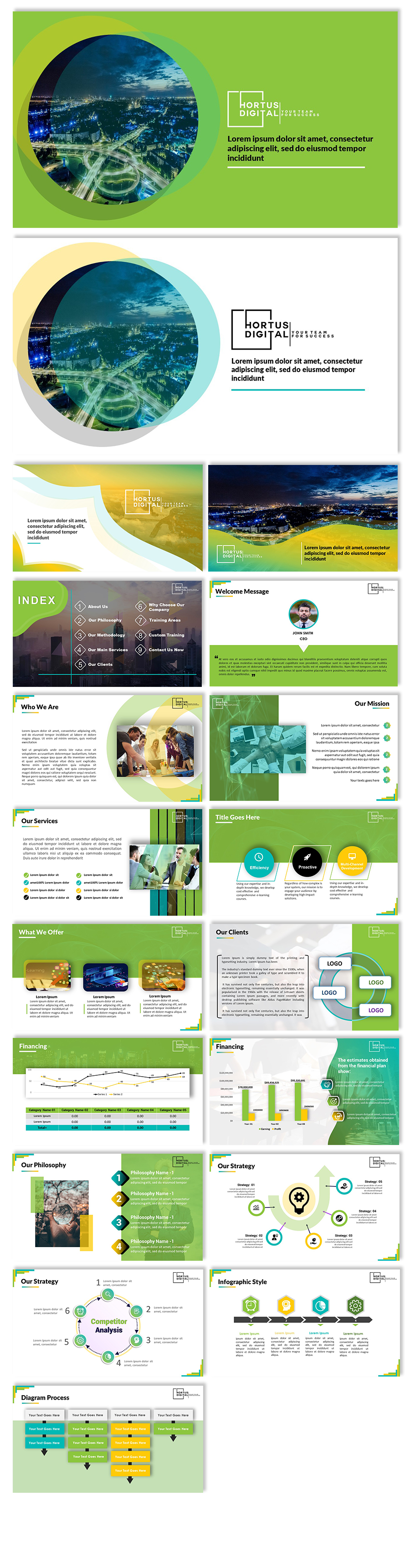 PowerPoint Design by Jannatul Ferdous 3 for HORTUS Digital | Design #25306558