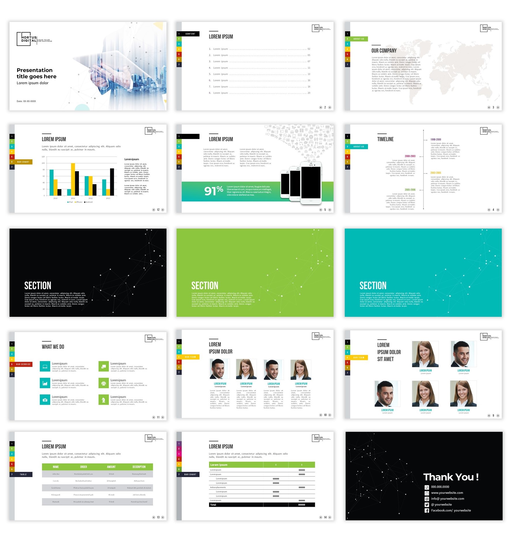 Design de PowerPoint par PrezGeek pour HORTUS Digital | Design #25295200