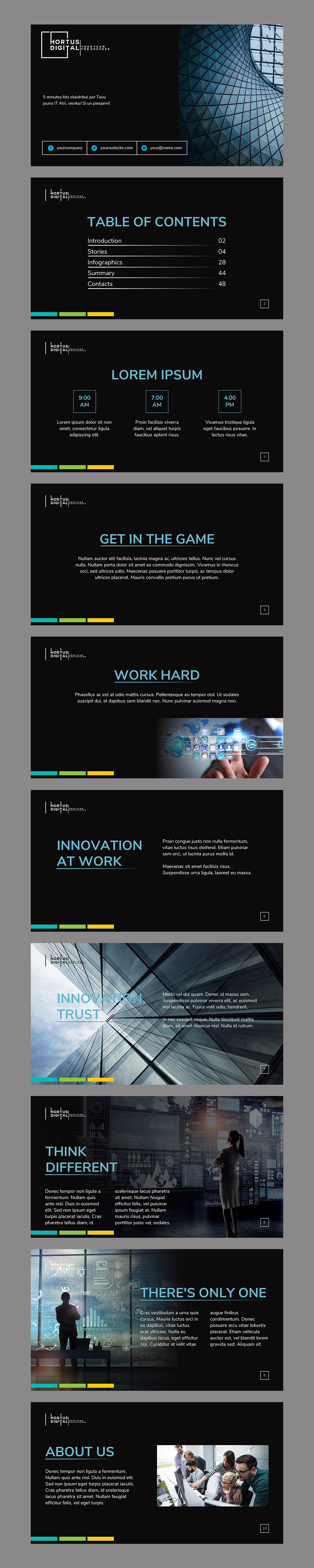 PowerPoint-Design von CDS Creative für HORTUS Digital | Design #25283182