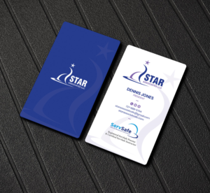 Dennis JonesStar ,Associates LLC. , Registered trainer and proctorwith ServSafe. | Business Card Design by Sandaruwan