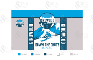 Beer label design for a super cool  brewery in the  Alaskan ski town- Girdwood  | Label Design by SofiaDesignStudio