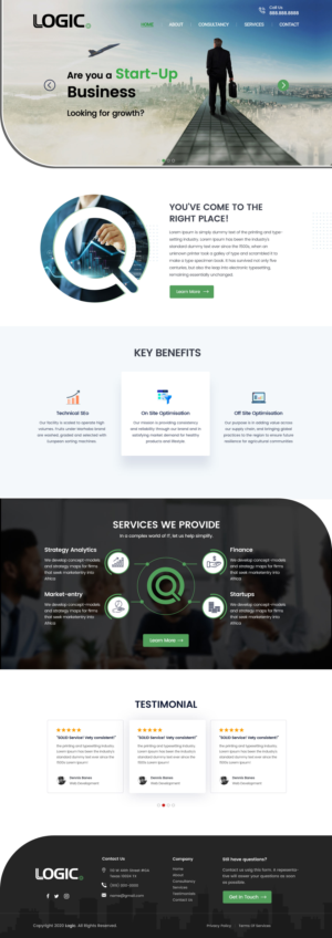 Design a single about page website landing page | Landing Page Design by Shijo John