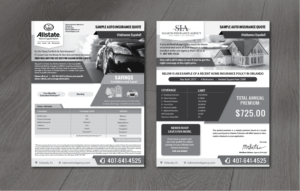 Auto and Home Insurance Quote Letter | Design de Flyer par alex989