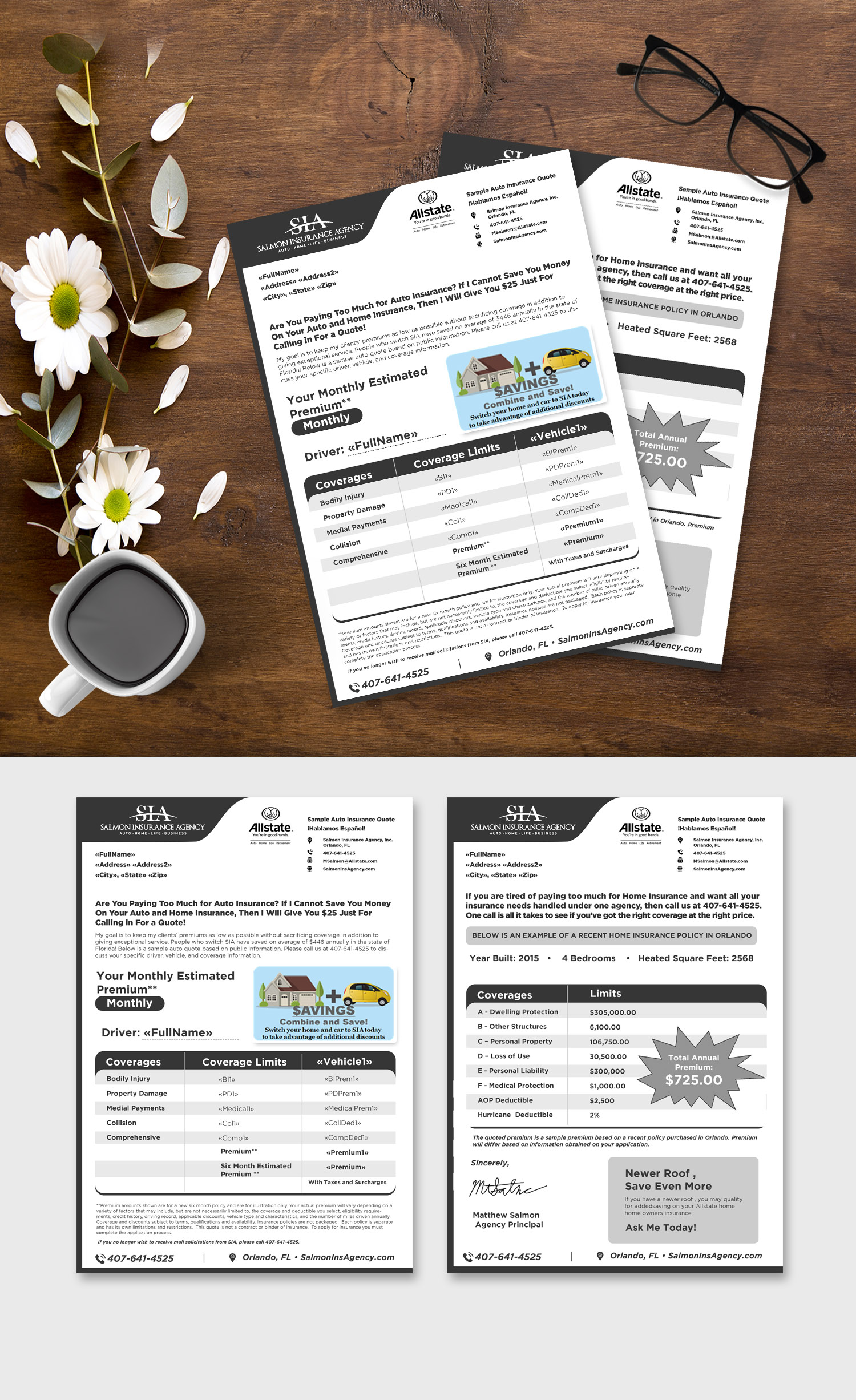 Flyer-Design von debdesign für Salmon Insurance Agency, Inc. | Design #25278935