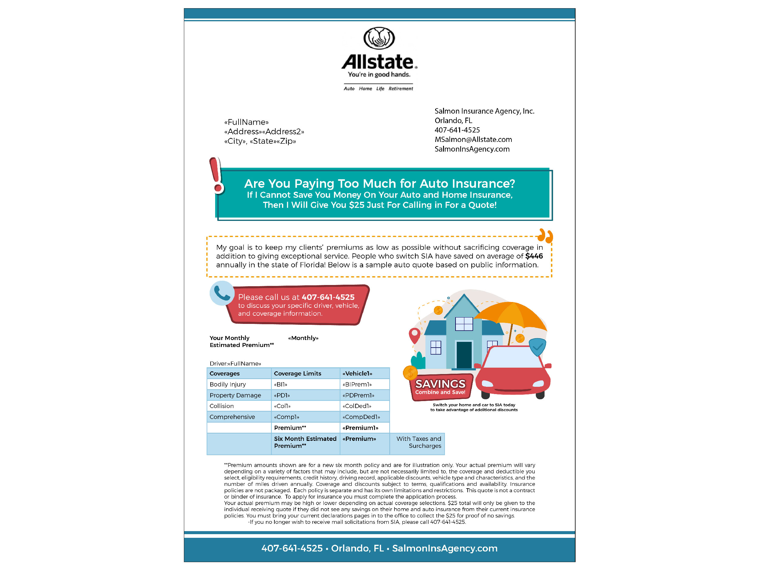 Diseño de Flyer por iftitahNA para Salmon Insurance Agency, Inc. | Diseño #25266237