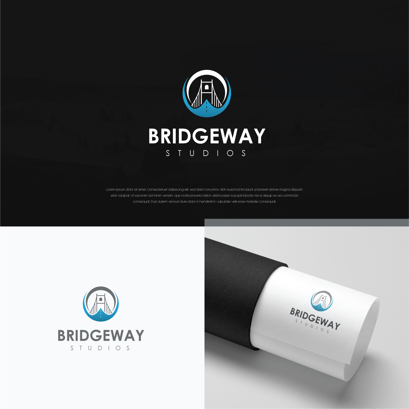 Logo Design by Shigh5 for BridgeWay Studios | Design #25311963