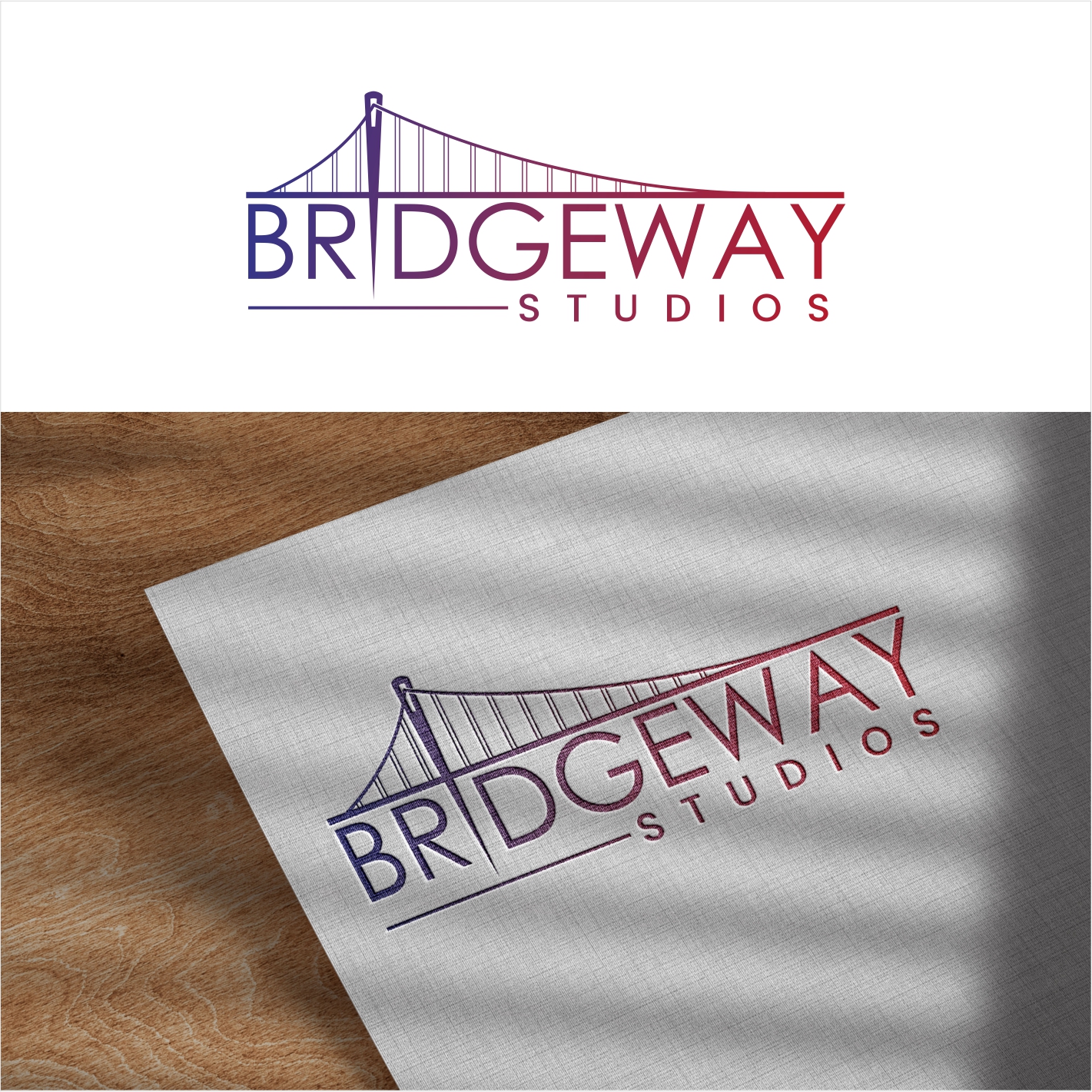 Diseño de Logo por creative.bugs para BridgeWay Studios | Diseño #25278576