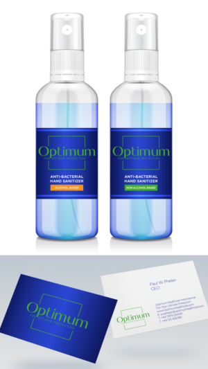 Optimum  Hand Sanitiser Spray Product Range for International  Markets | Verpackungs-Design von wiesnu.adji