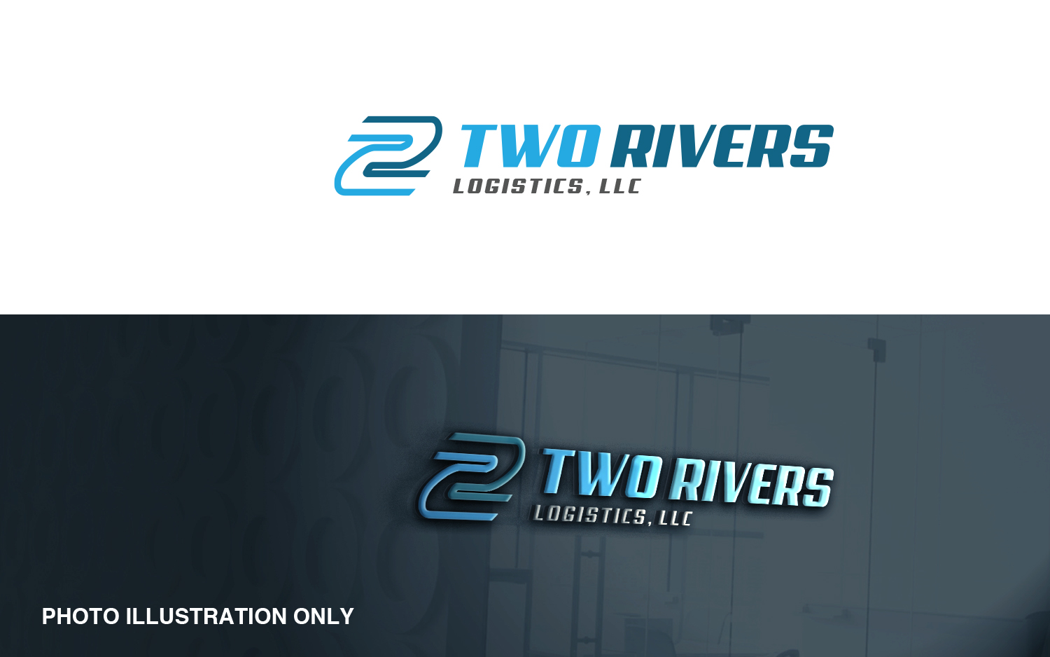 Logo-Design von MT für Two Rivers Logistics, LLC | Design #25274052