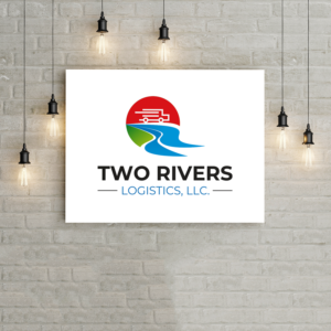 Probably would stack TWO RIVERS on top line and Logistics, LLC in smaller print on the second line. | Diseño de Logo por Master's Logo