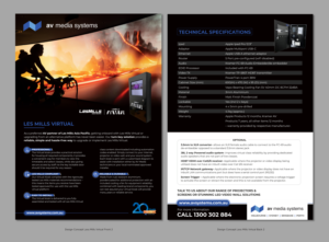 Diseño de Flyer por D Creative para AV Media Systems | Diseño: #25263034