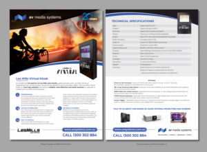 Diseño de Flyer por D Creative para AV Media Systems | Diseño: #25276030