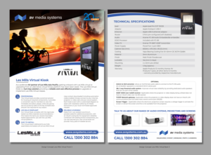 Diseño de Flyer por D Creative para AV Media Systems | Diseño: #25301140
