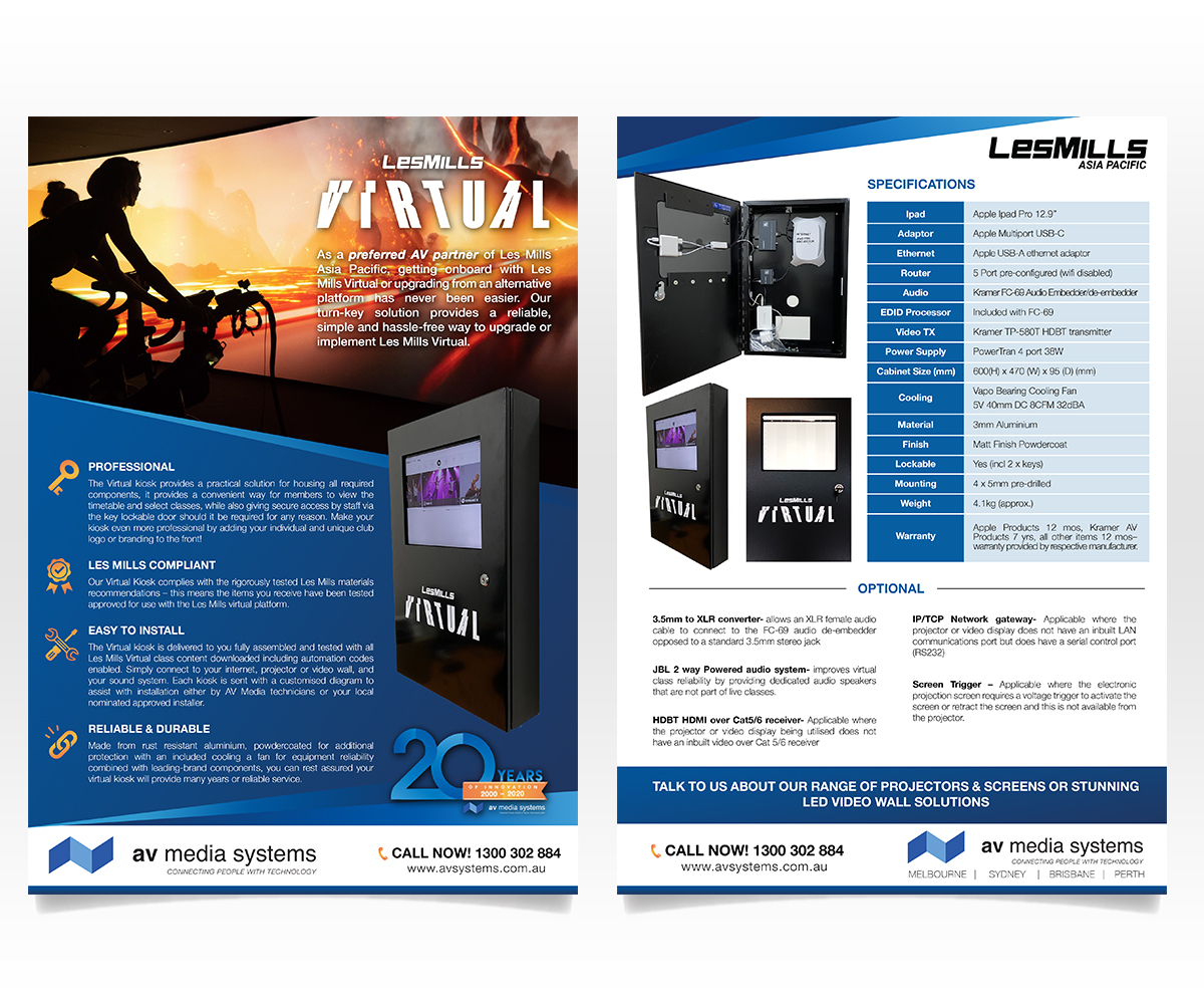 Flyer Design by Luniere Designs for AV Media Systems | Design #25264903