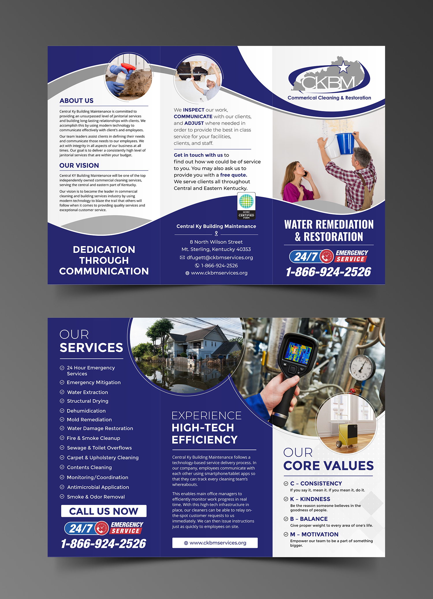 Broschüren-Design von ecorokerz für CKBM Services | Design #25281405