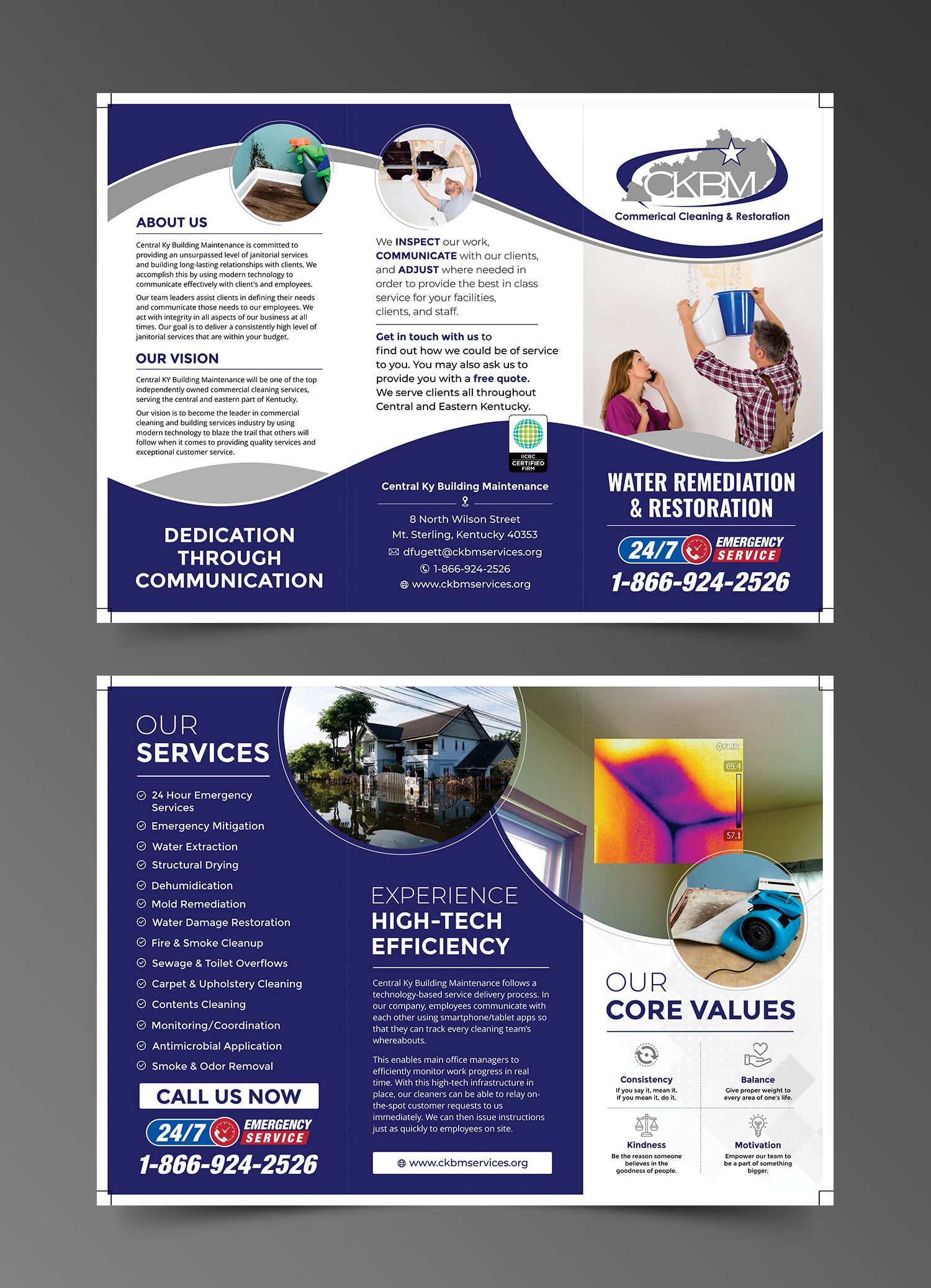 Broschüren-Design von ecorokerz für CKBM Services | Design #25299114