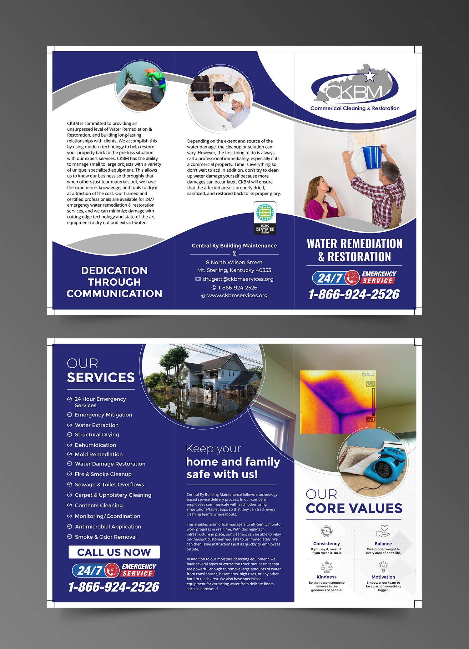 Broschüren-Design von ecorokerz für CKBM Services | Design #25319634