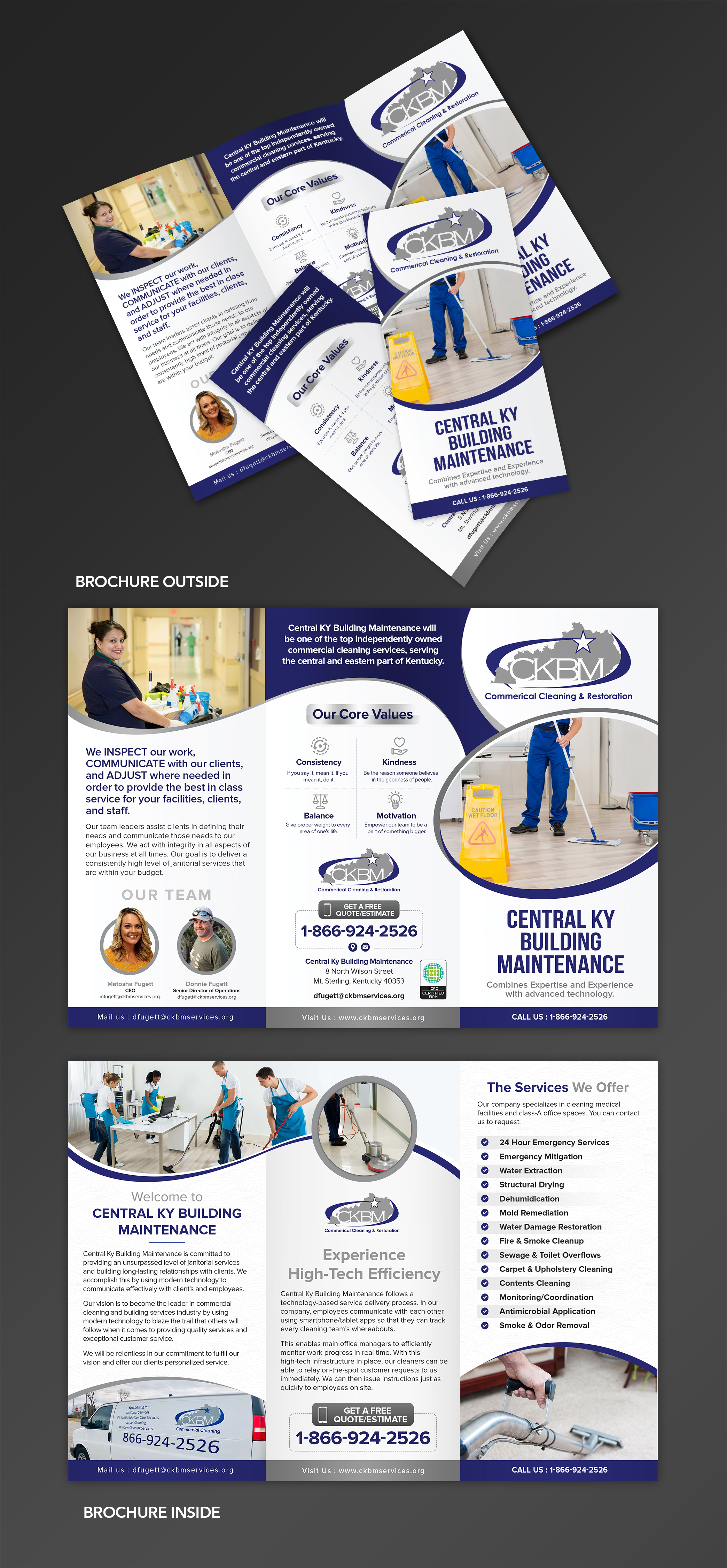 Brochure Design by SAI DESIGNS for CKBM Services | Design #25271676