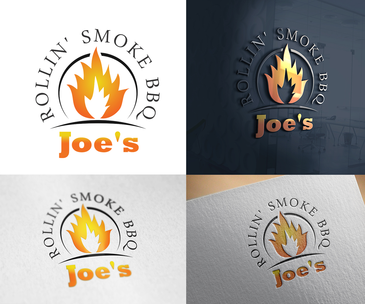 Logo Design by RKDesign29 for Joe's Rollin' Smoke BBQ | Design #25289506
