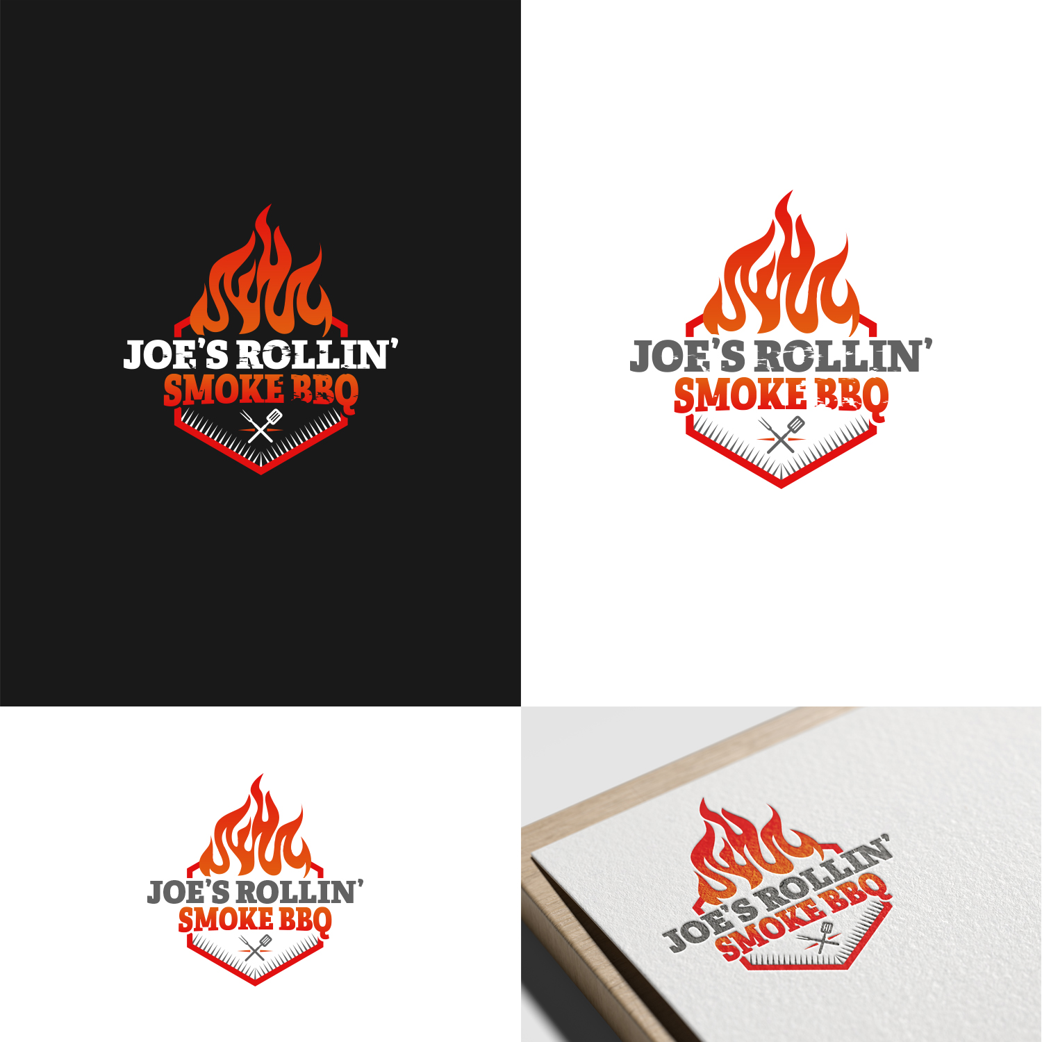 Logo Design by nzdesigners for Joe's Rollin' Smoke BBQ | Design #25274774