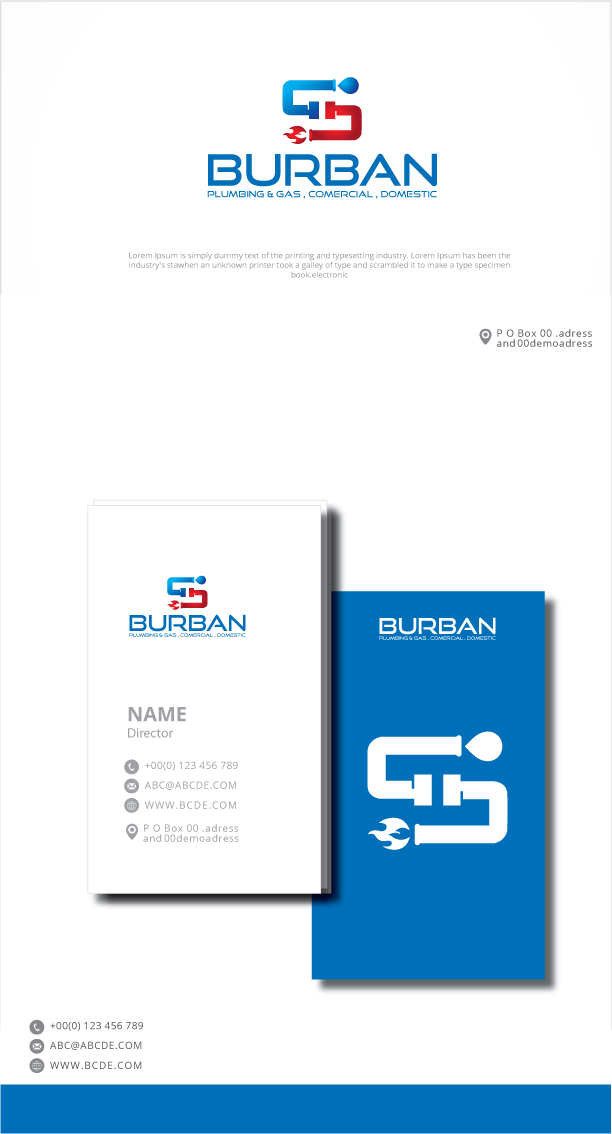 Logo Design by graphicevolution for Burban Plumbing & Gas | Design #25274962