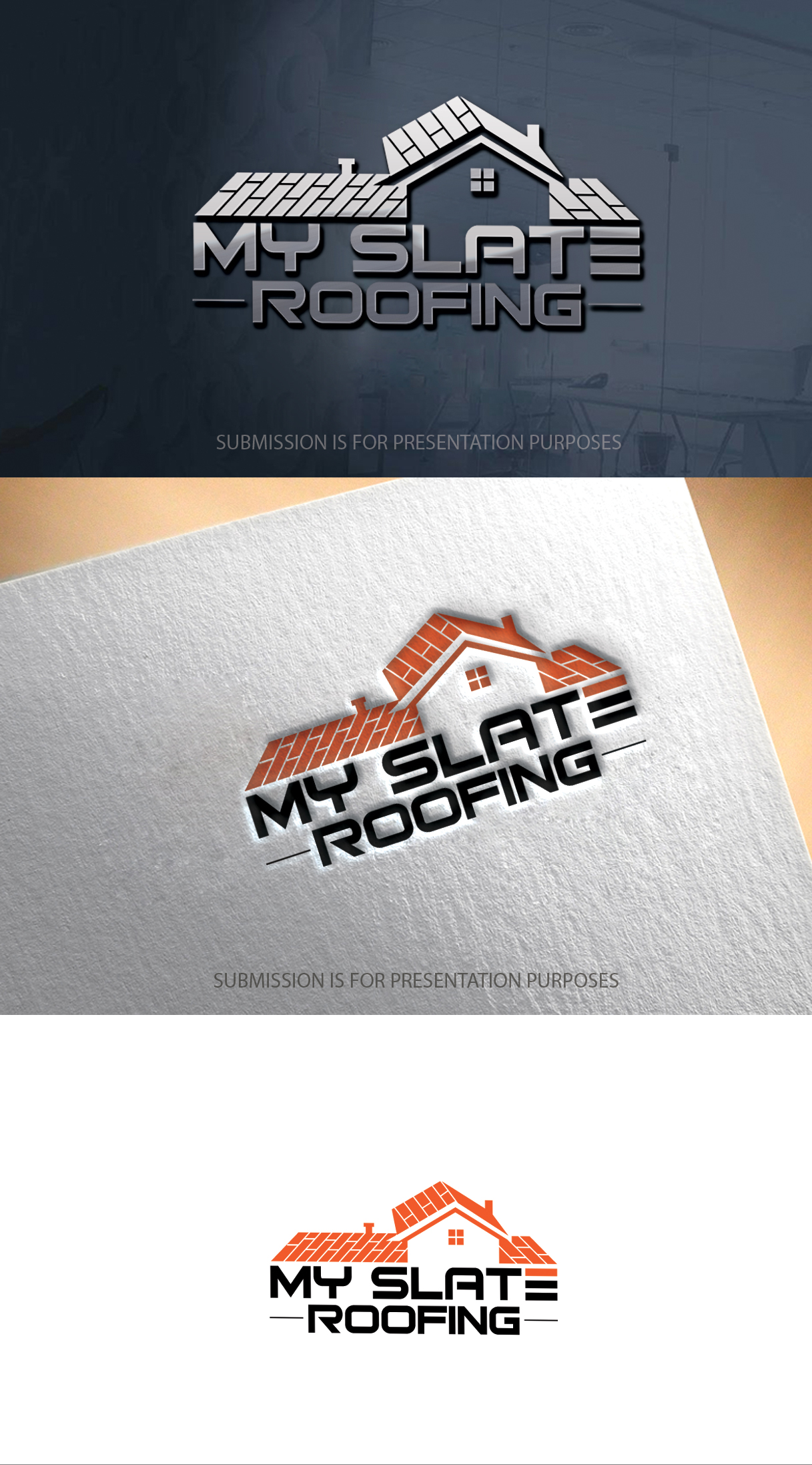 Diseño de Logo por graphicevolution para My S late Roofing | Diseño #25275557