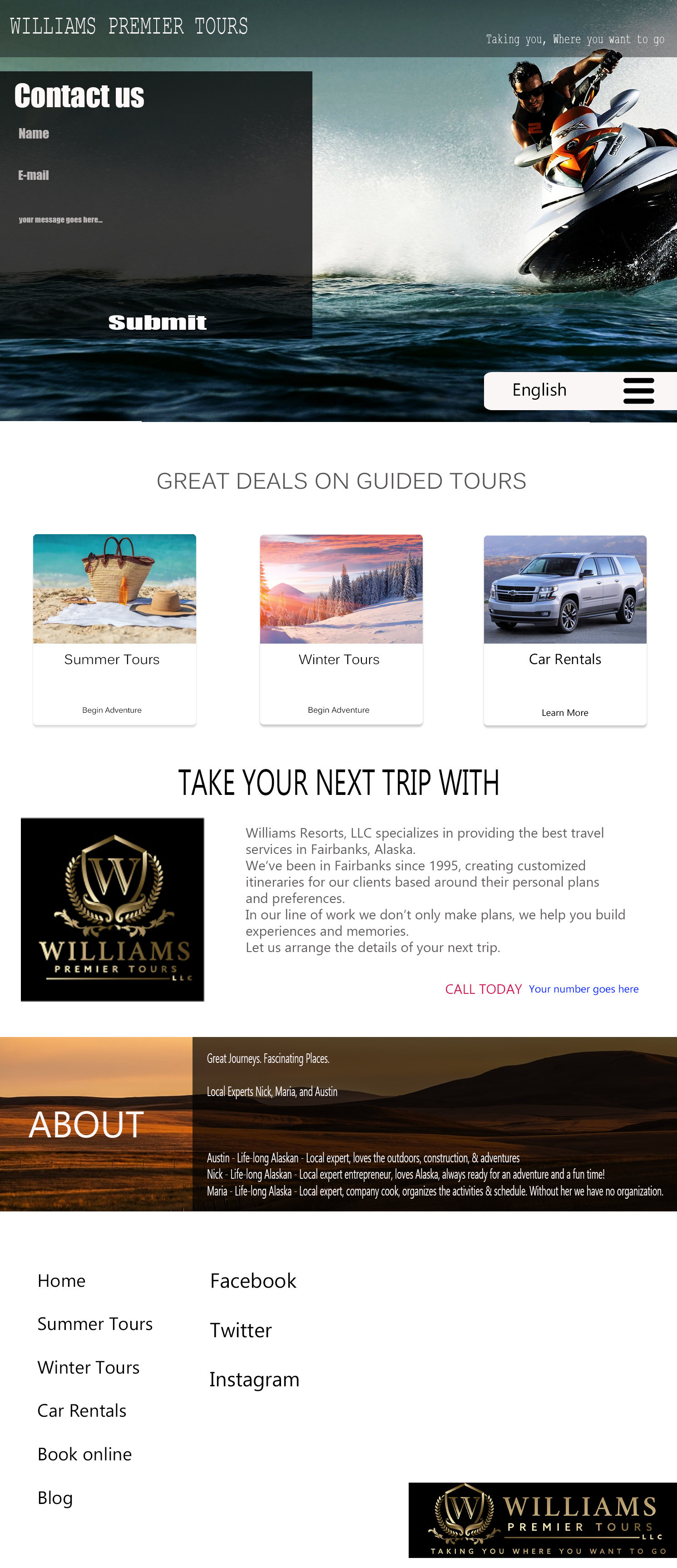 Web Design by king k for Williams LLC   | Design #25274430
