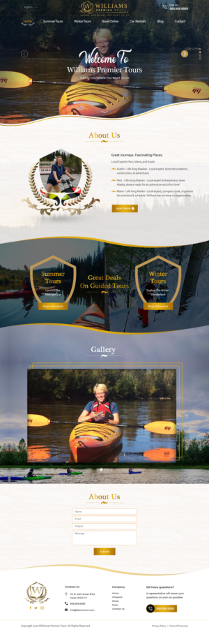 Website Design For our Tour Company | Web Design par Shijo John