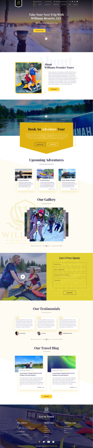 Website Design For our Tour Company | Web Design by ArtBeat Technology