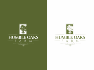 Humble Oaks (on the same line) Farm | Logo Design by nikkiblue