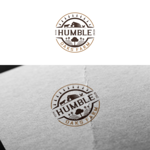 Humble Oaks (on the same line) Farm | Diseño de Logo por Maxo-Biz