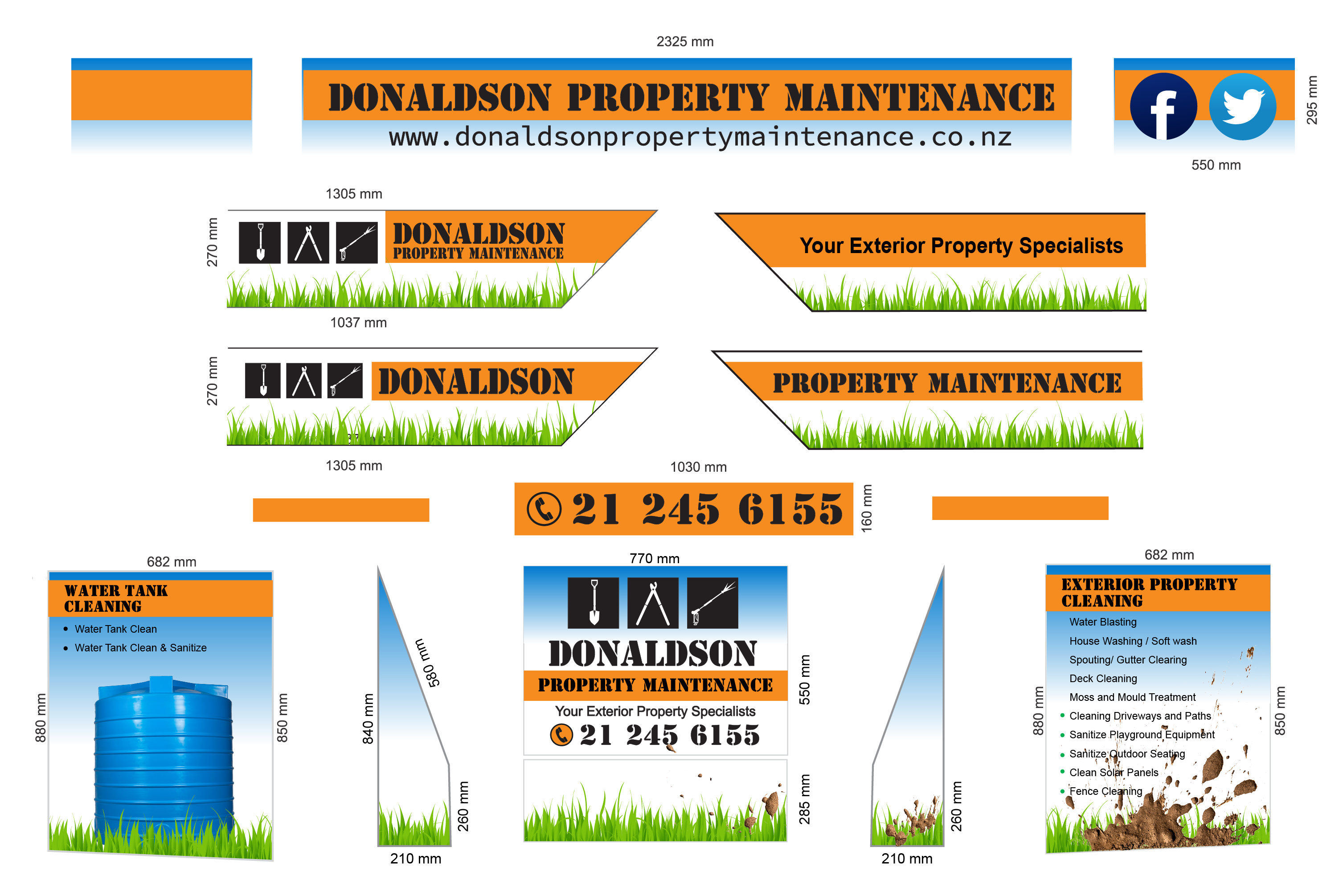 Graphic Design by Pint & Promotional Projects for Donaldson Property Maintenance | Design #25326973