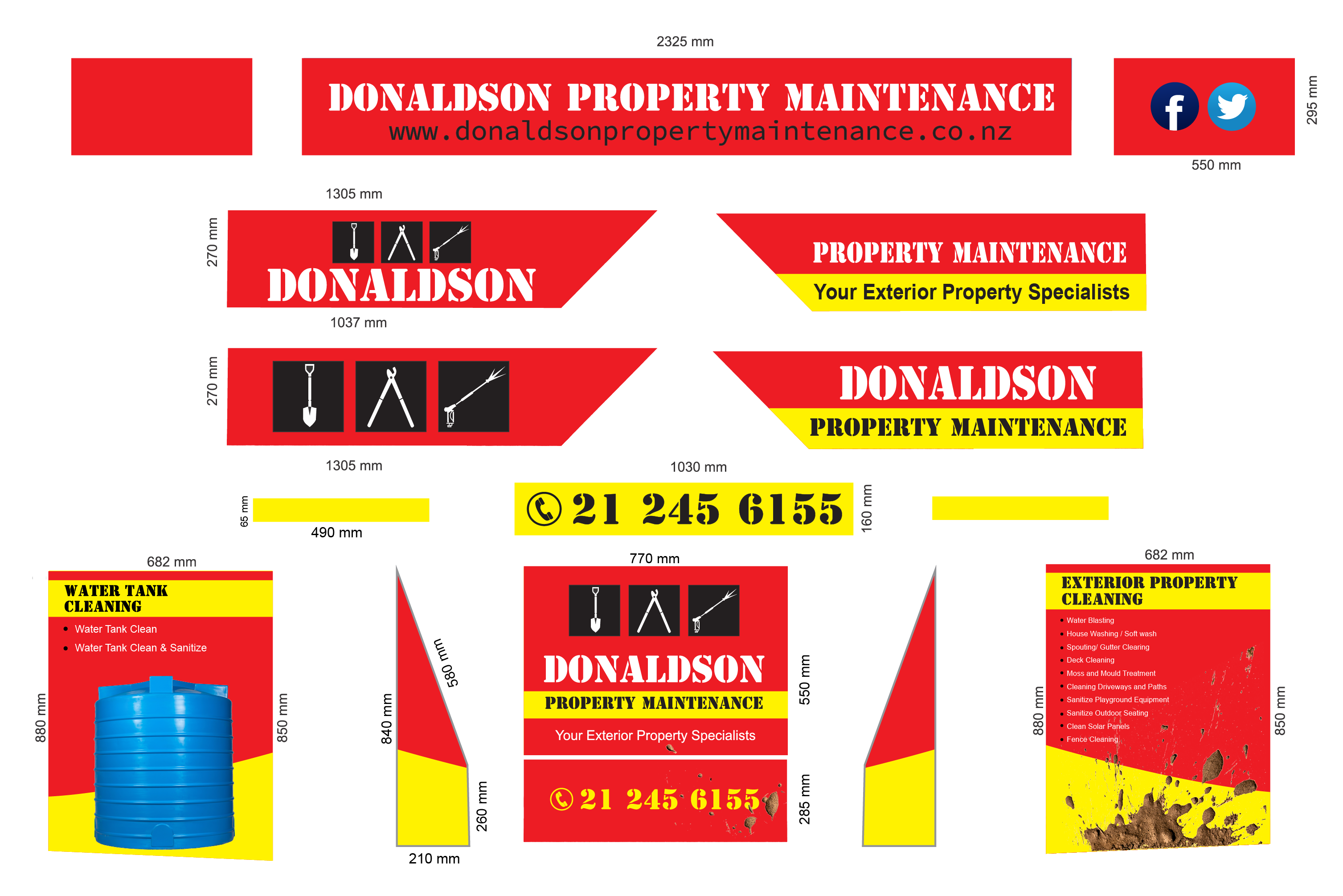 Graphic Design by Pint & Promotional Projects for Donaldson Property Maintenance | Design #25326974