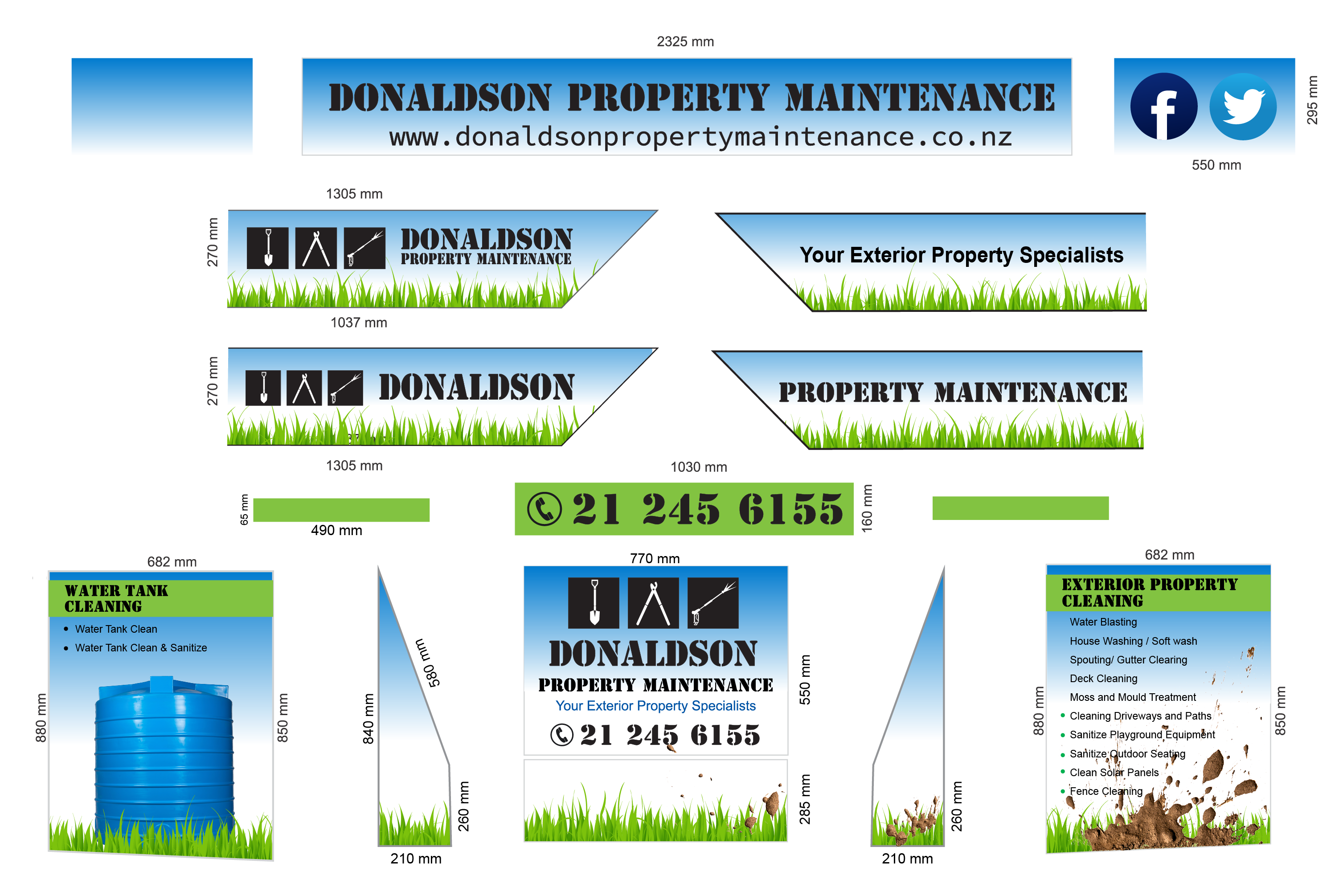Graphic Design by Pint & Promotional Projects for Donaldson Property Maintenance | Design #25327161