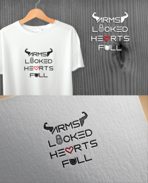 Arms Locked Hearts full | Logo Design by SL Designer