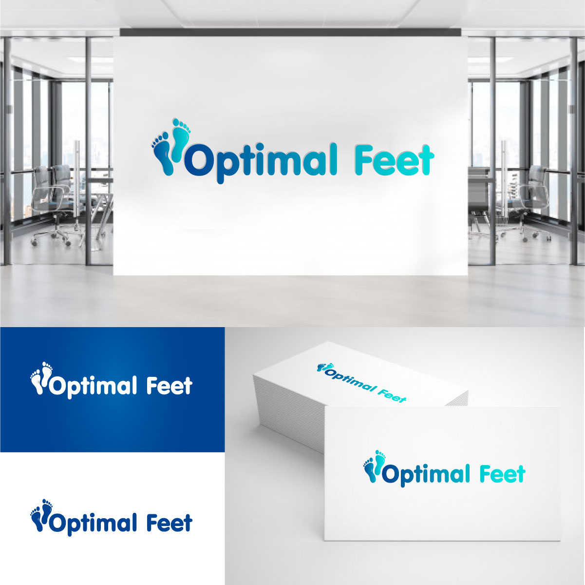 Logo Design by EnriqueF for Optimal Feet, LLC | Design #25318115