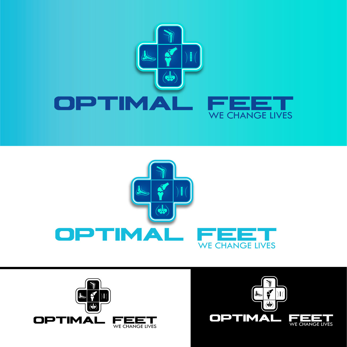 Logo Design by EnriqueF for Optimal Feet, LLC | Design #25381531