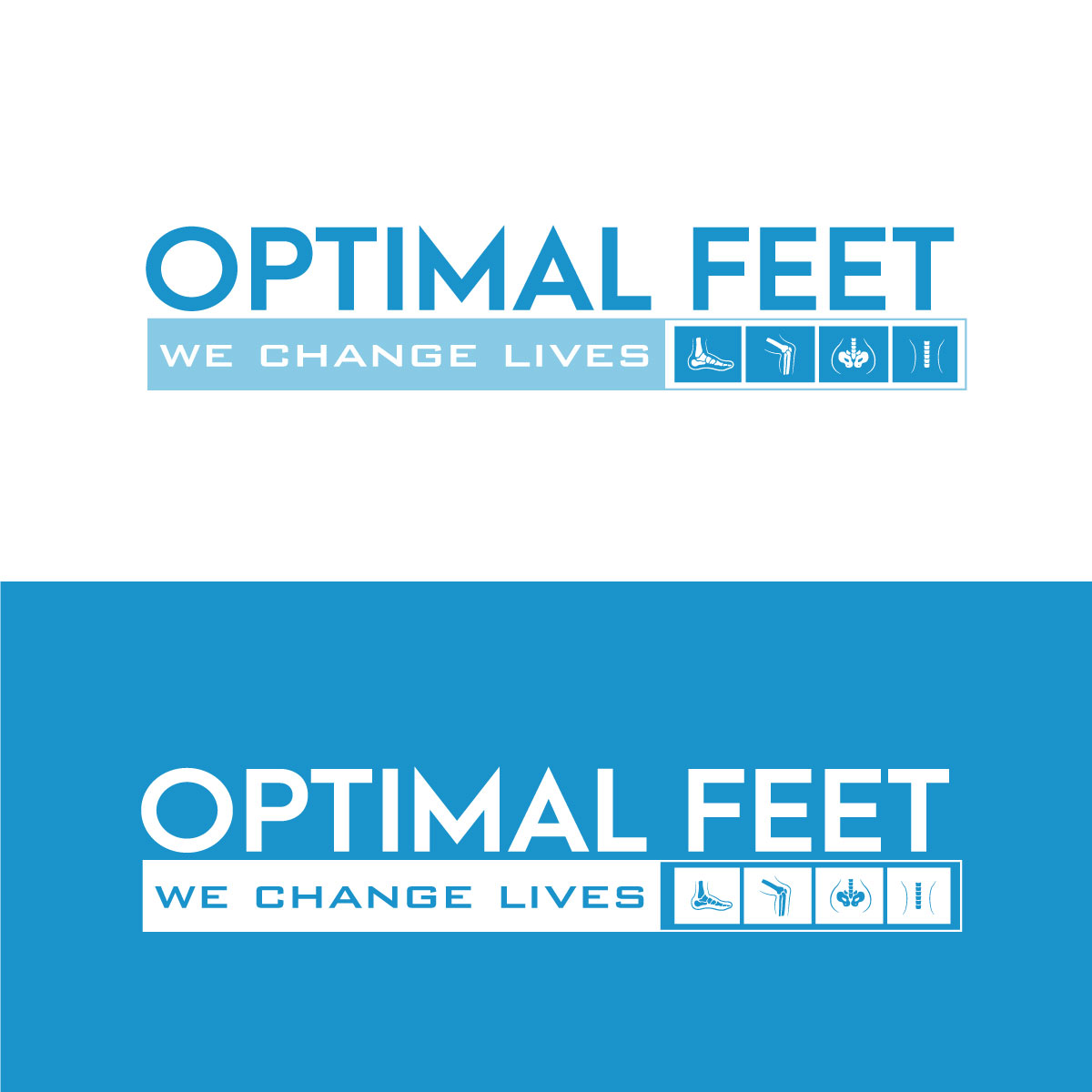Logo Design by EnriqueF for Optimal Feet, LLC | Design #25402160
