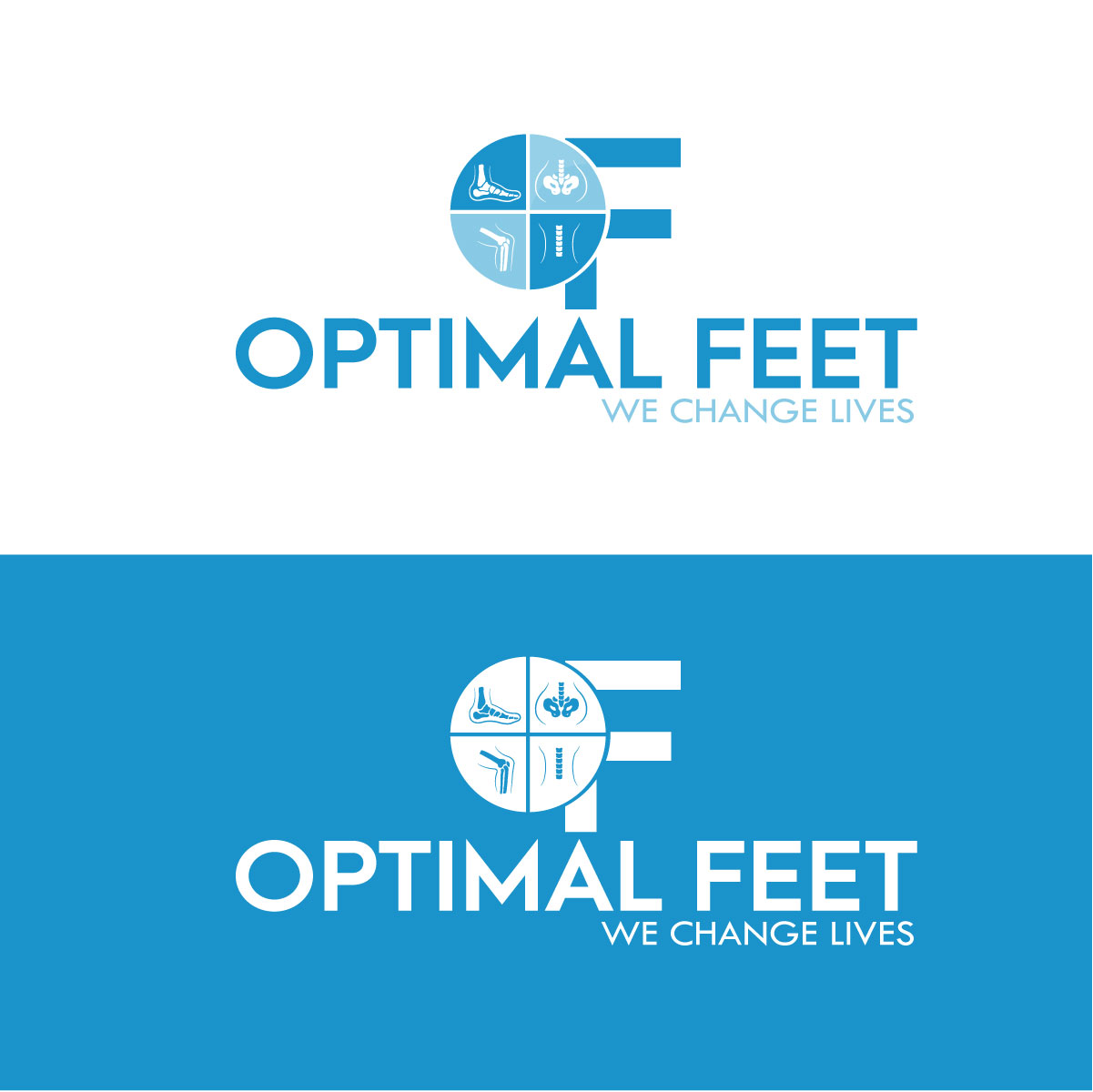 Logo Design by EnriqueF for Optimal Feet, LLC | Design #25402298