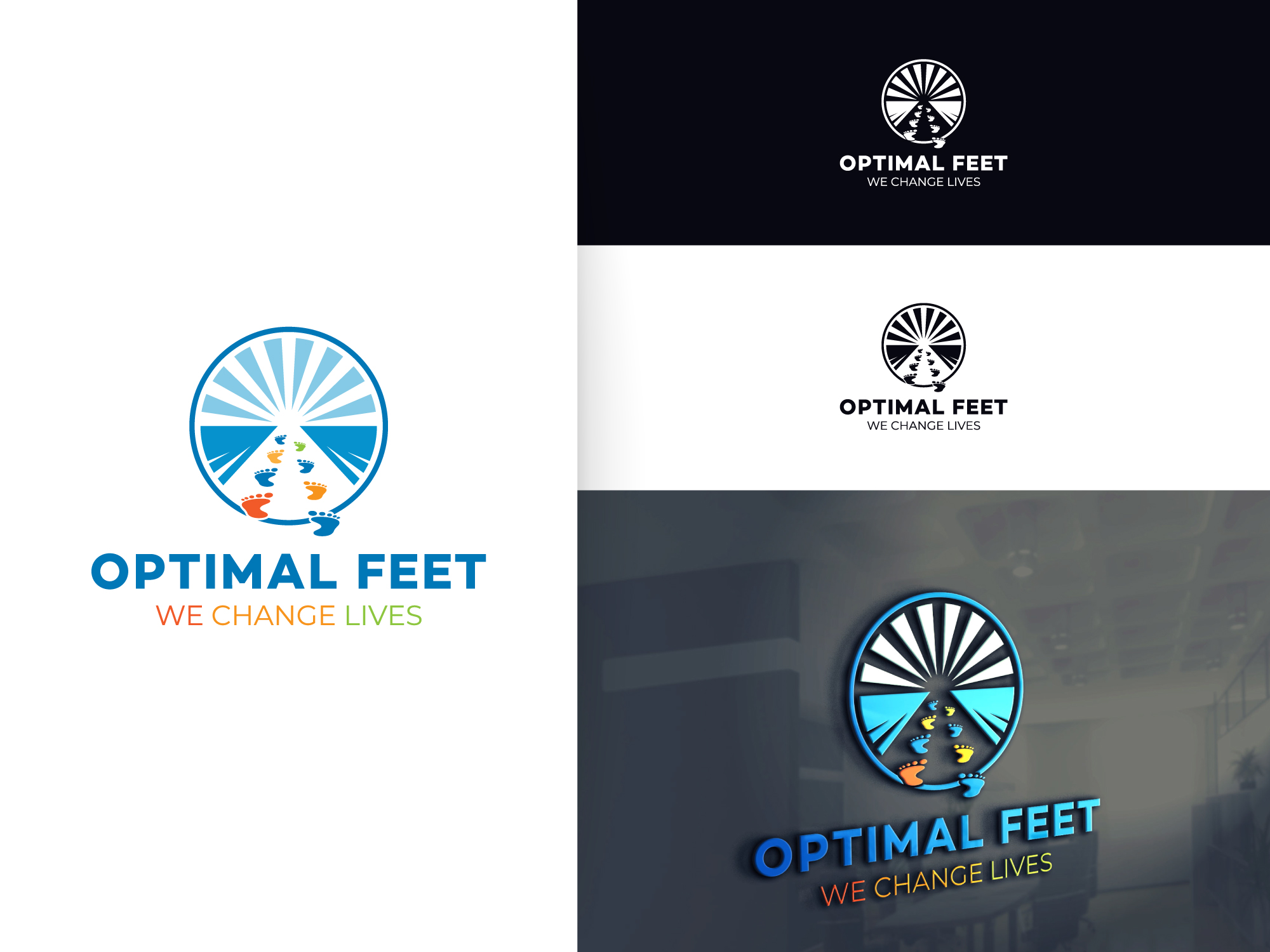Diseño de Logo por artcircles para Optimal Feet, LLC | Diseño #25288187