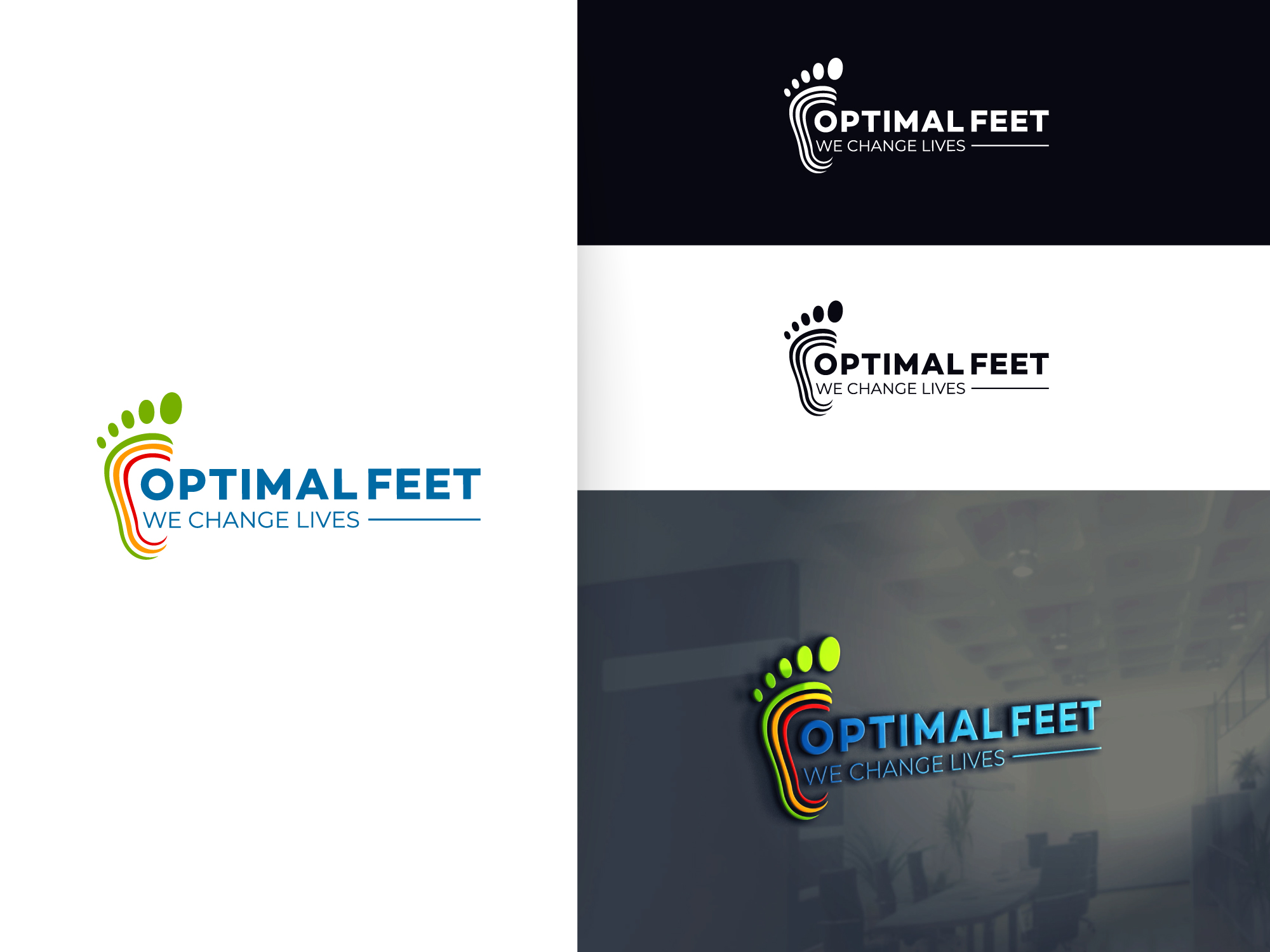 Diseño de Logo por artcircles para Optimal Feet, LLC | Diseño #25332871