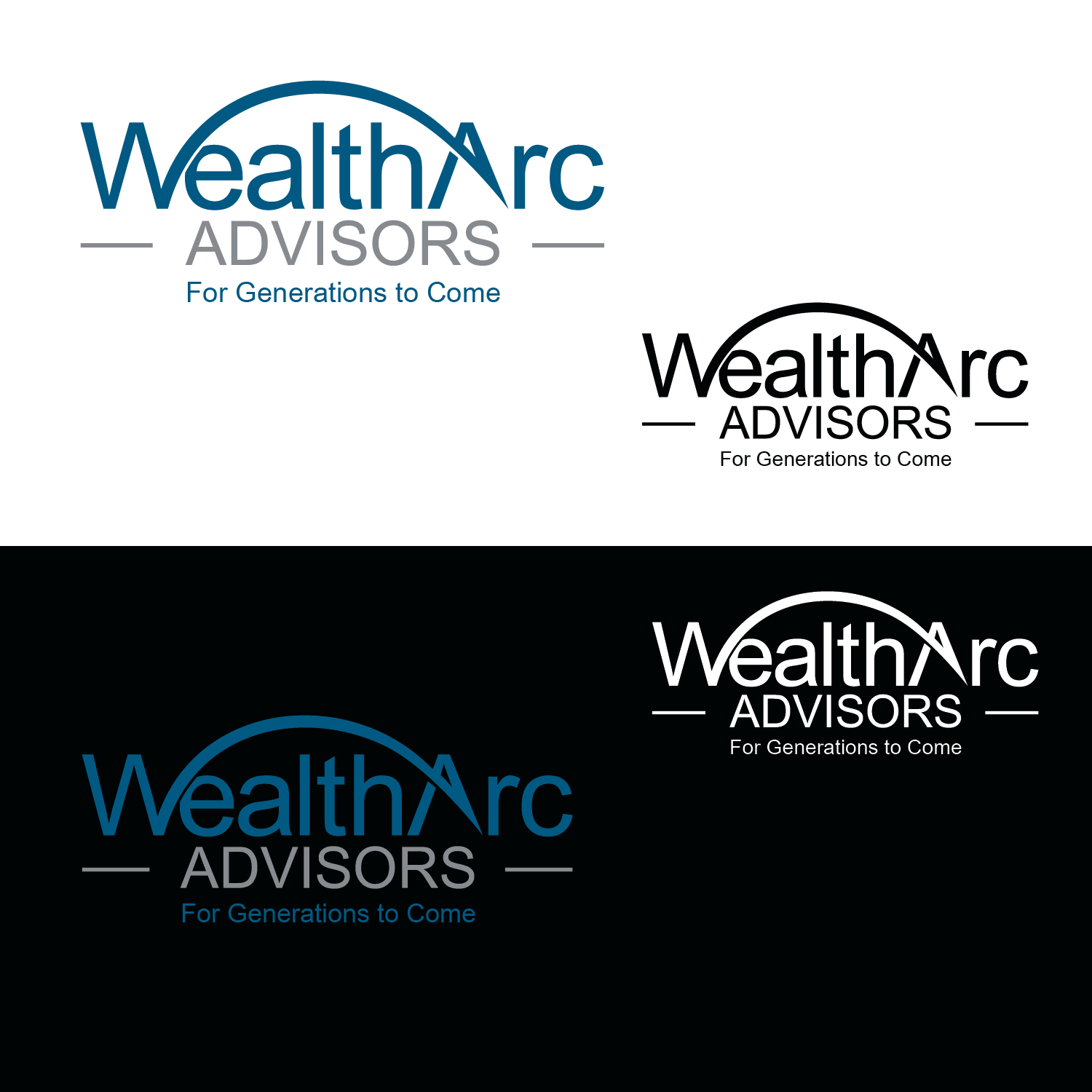 Logo Design by emptyboxgraphics for WealthArc Advisors | Design #25283702