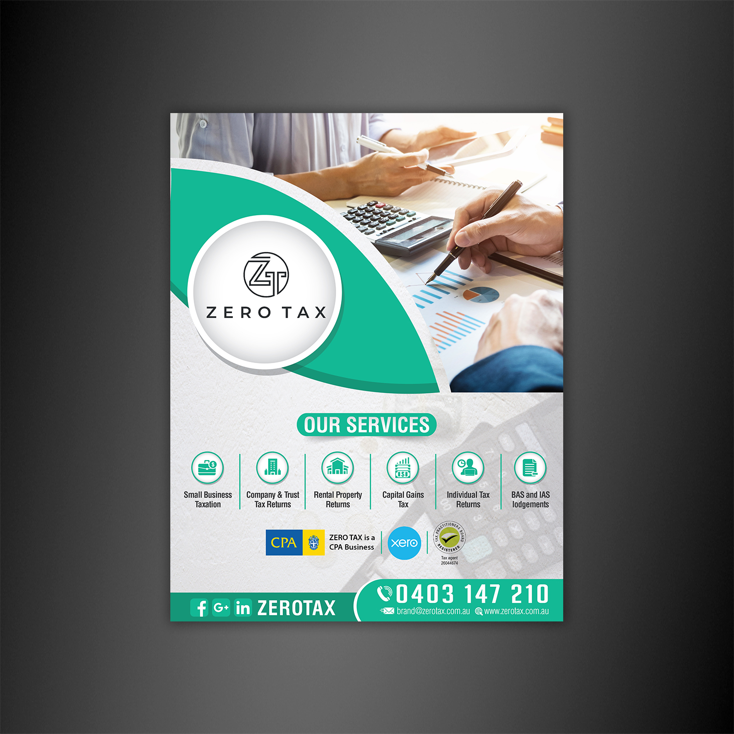 Flyer Design by Dezign Square for Zero Tax | Design #25289622