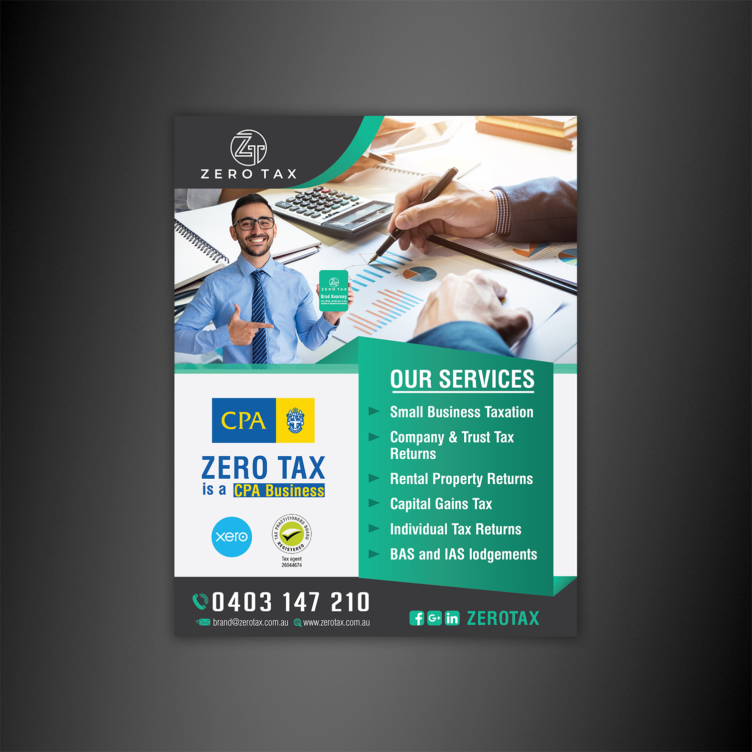 Design de Flyer par Dezign Square pour Zero Tax | Design #25289636