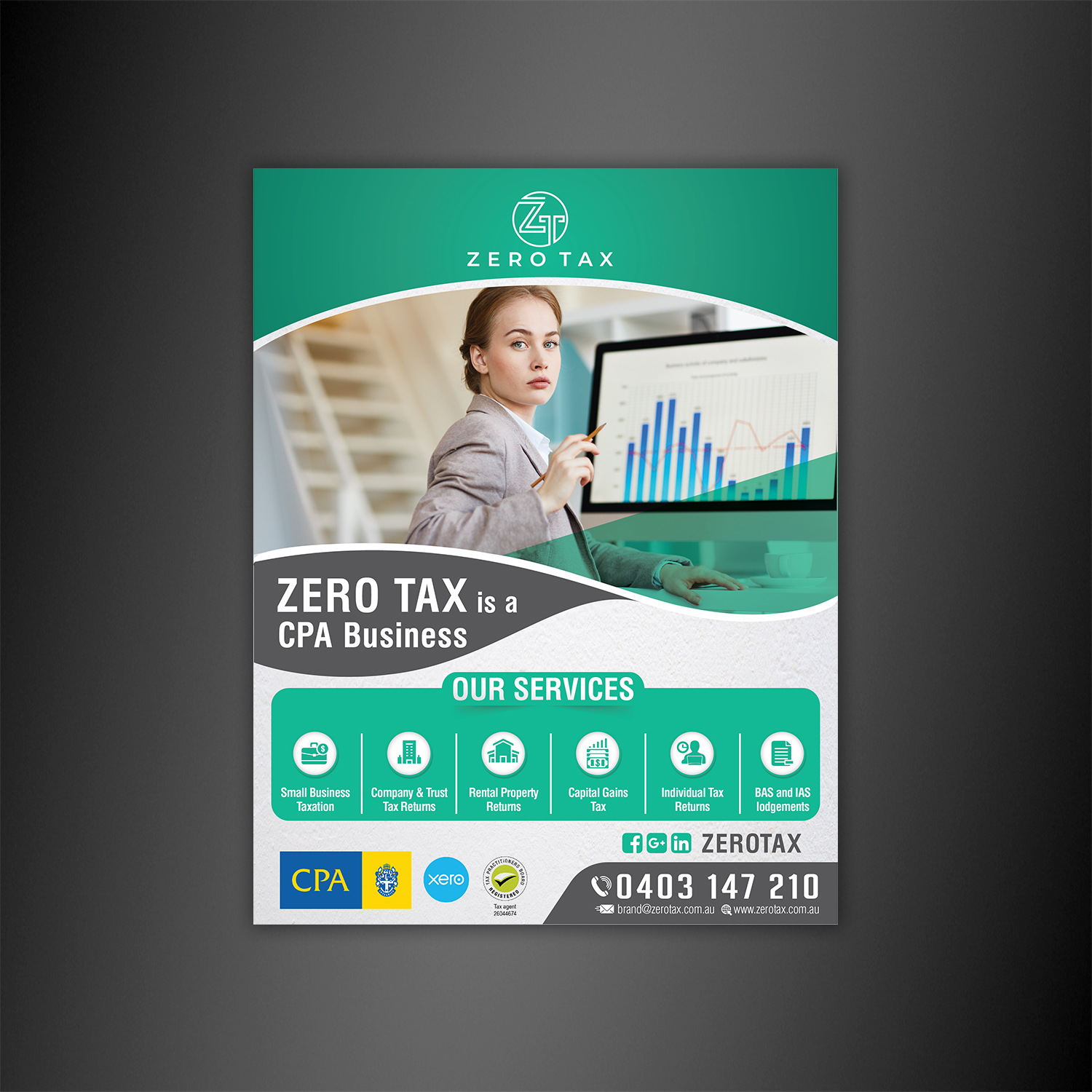 Design de Flyer par Dezign Square pour Zero Tax | Design #25289637