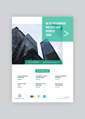 Flyer Design by Naavyd for Zero Tax | Design: #25307045