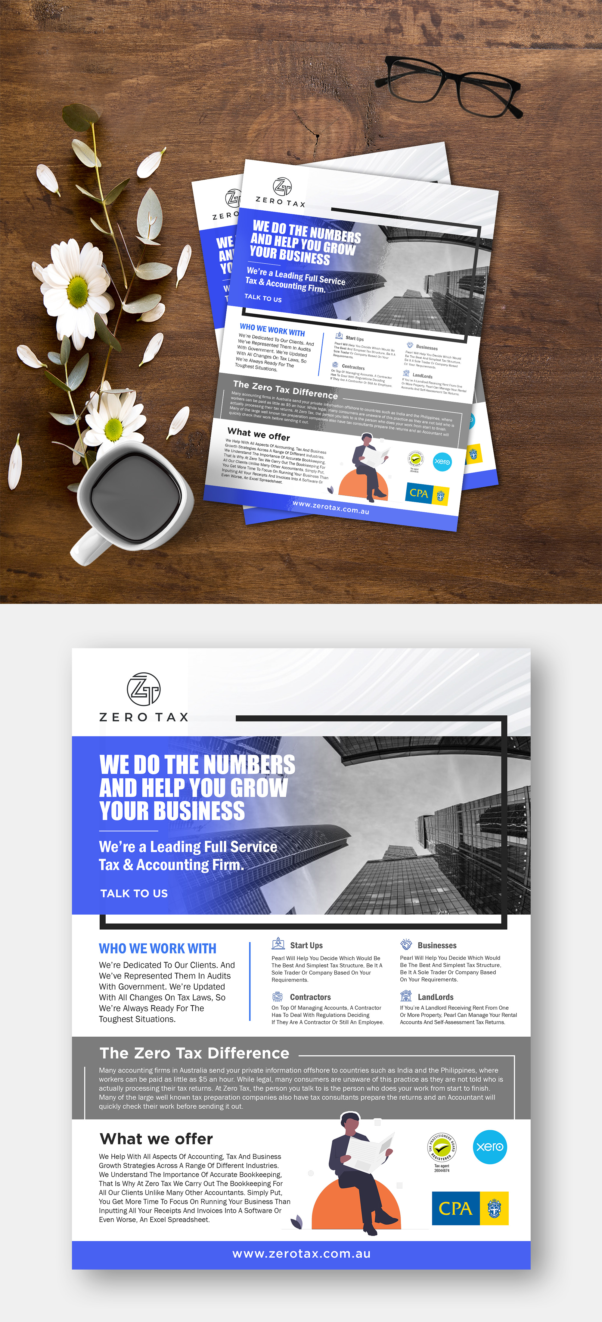 Flyer Design by debdesign for Zero Tax | Design #25305307