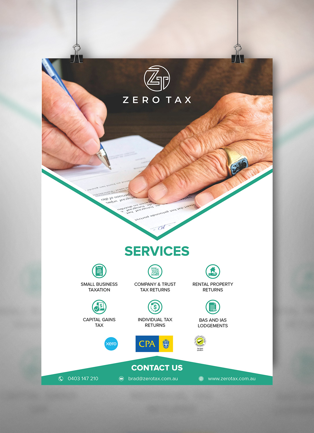 Flyer-Design von Deziners Zone für Zero Tax | Design #25285992