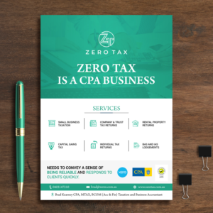 Flyer-Design von aspiremedia für Zero Tax | Design #25285844